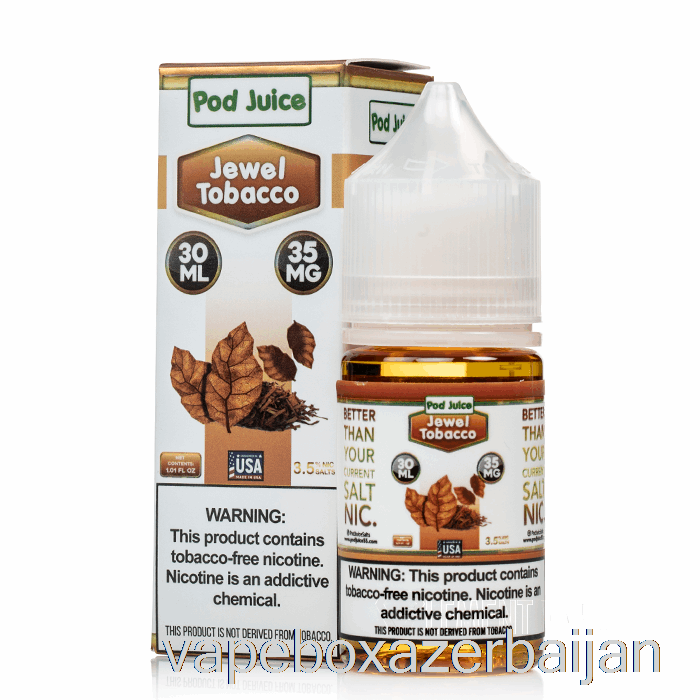 E-Juice Vape Jewel Tobacco - Pod Juice - 30mL 10mg